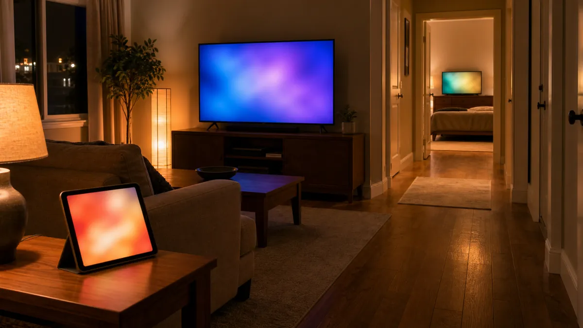 IPTV 3 screens playing at the same time in one home