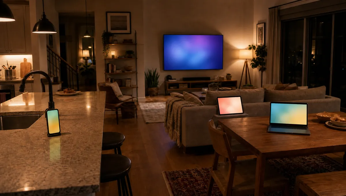 IPTV 4 screens playing at the same time in one home